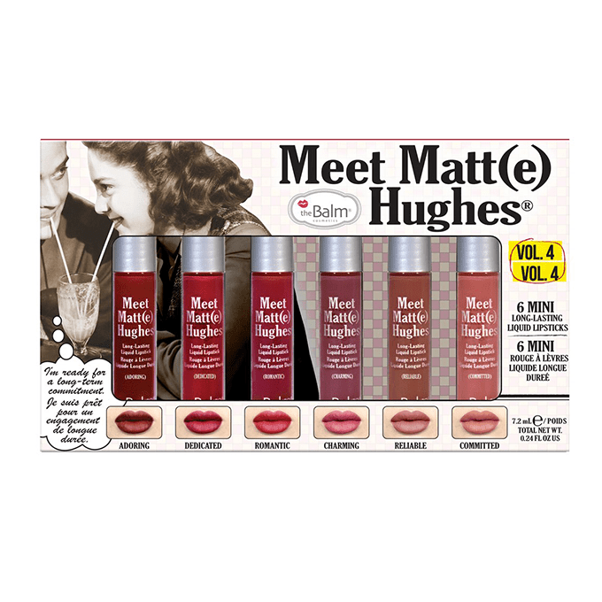 theBalm Meet Matte Hughes Set of 6 Mini Lipsticks - Vol.4