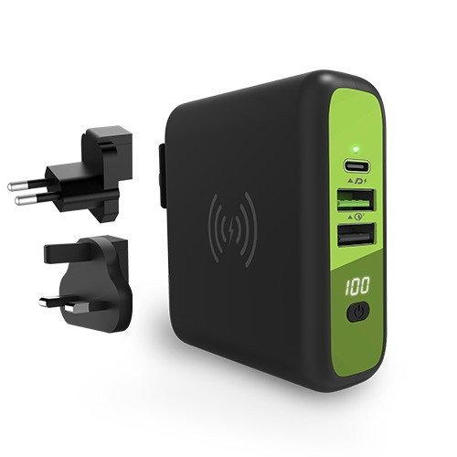 Goui - Mbala - Wall charger, + Power Bank 8000 + Qi